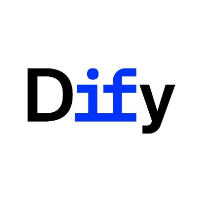 Dify AI Agent Logo - No-code agentic workflows for RAG apps, tools, and API deployment